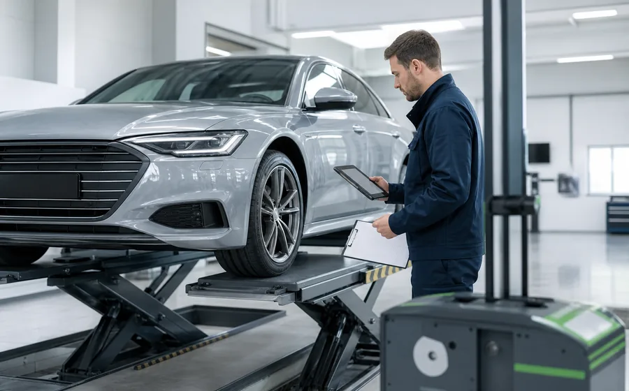 Professionel koeretoejsinspektion via Autos Central partnere i Schweiz